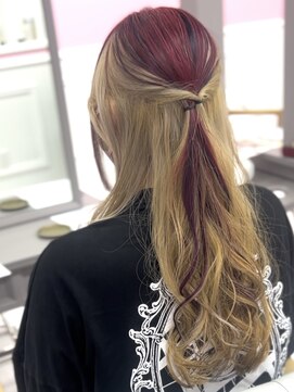 グラスペディア(graspedia) ハイトーン/アンブレラカラー/ミルクティーベージュ/レッド