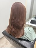 ブリーチ無しダブルカラーマロンベージュ