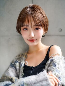 ギークス(GEEKS) 【GEEKS渋谷】レイヤーショート/ココアブラウン/冬ヘア/襟足短め