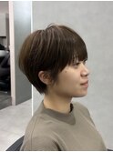 コンパクトショート/オリーブグリーン/マッシュショート