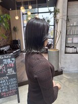 アールトゥーヘアー(art To Hair)&nbsp;アッシュグレージュ/ミディアムボブ/外ハネ/韓国ヘア