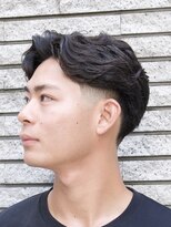 ザバーバー 渋谷(THE BARBER)&nbsp;テーパーフェード×パーマ　バーバー/メンズヘア/渋谷バーバー