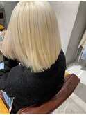 抜きっぱなしブリーチ/ミルクティーブロンド/抜きっぱなしブロン