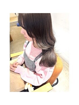 ミューバイアメイロ(mue by ameiro) 【mue】韓国ロングヘア × 艶々グレージュ