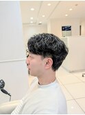 メンズカット×シャドウパーマ