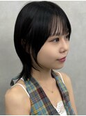 顔周り 前髪カット 小顔効果