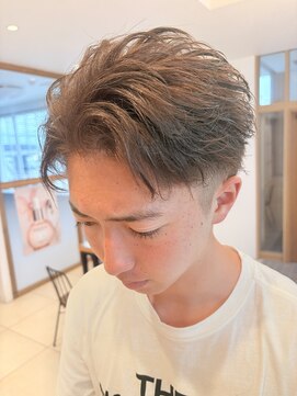 グランデュール 東静岡池田店(GRANDEUR) メンズベージュカラーアップパンクショート/静岡メンズカラー