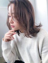 アコロン 武蔵小杉(acoron.)&nbsp;小顔前髪×ココアブラウン×大人かわいい×フリンジウェーブ