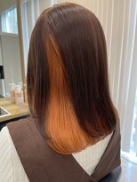 エリス ウメダ(Eliss umeda)&nbsp;オレンジインナーカラー