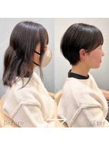 ロンドプロフィール 浦和(Lond profil)&nbsp;Lond.海気　コンパクトショート　Before After