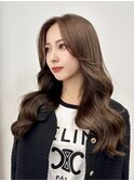 透明感グレージュレイヤーワンホンヘア髪質改善オルチャンヘア