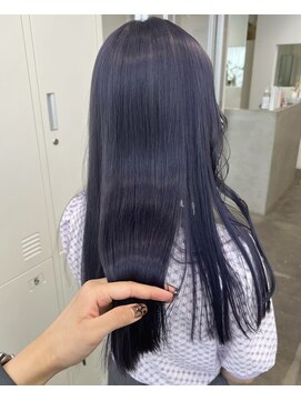 ジーナ オモテサンドウ(XENA) ダブルカラー×韓国×ラベンダーグレー（表参道）