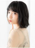インナーカラーがポイント波ウェーブ大人ボブa小山20代30代40代