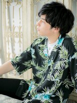 モッズ ヘア 福岡姪浜店(mod's hair) mod's姪浜/ネイビーブラック束感ショートマッシュルームヘアxh