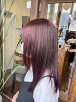 アン(Hair make un)&nbsp;【ダブルカラー】レッドブラウン♪