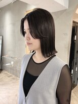 ローレン(LOREN)&nbsp;ミルクティーベージュぷつっとボブケアブリーチ 梅田