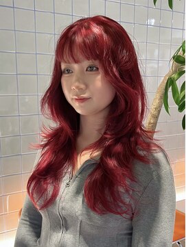 ローエ バイ デコ(Rohe by DECO) 【廣川】ディープレッド/ワインレッド/ロングウルフ