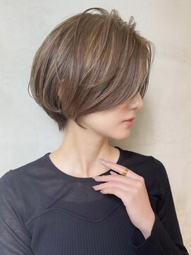 ロンドエニカ 大宮(Lond enika) 黒髪ボブルフネビージュ小顔ワンレンスペインカール