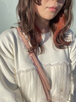 エル(Ele.)&nbsp;イヤリングカラー　オレンジカラー　【Ele.】