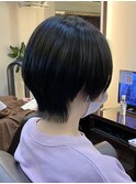 黒髪暗髪ネオウルフ◎くびれレイヤーカット【池袋/レイヤー】