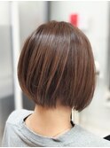 30代40代50代60代透明感カラー白髪ぼかしブリーチ無しショート