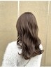 ブリーチなしのダブルカラー＋内部補修トリートメント付き￥15980