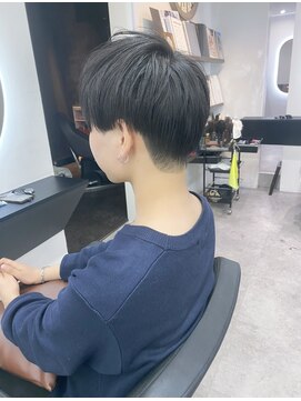 グランドライン(GRAND LINE) 《GRANDLINE友田千栄》黒髪メンズマッシュ　men'shair