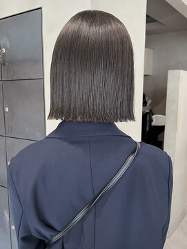 ヘアー アイス ルーチェ(HAIR ICI LUCE) ブリーチなしダブルカラー透明感カラーグレージュ夏カラー/今枝