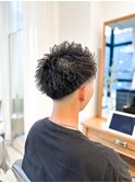 【メンズ★大名】テーパーフェード×スパイキーショート×束感