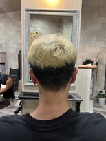 ハコ(H.A.Co) メンズの抜きっぱなしブリーチです。