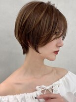 アッシュ 茗荷谷店(Ash)&nbsp;茗荷谷ショートカット白髪ぼかし白髪染めハイライト髪質改善ボブ