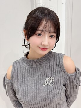 アルバム 銀座(ALBUM GINZA) ロング顔周りレイヤーおくれ毛前髪カット_F41315