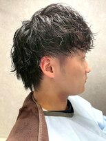 ディスイズバーバーフォース(THIS IS BARBER 4th)&nbsp;ソフトツイストパーマ マッシュショート ニュアンスパーマ 30代