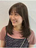 透明感たっぷり！赤み消しミディアムレイヤー