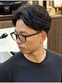毛流れセンターパート