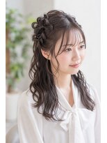 アーダー 郡山駅前店(ADER) ゆるふわウェットハーフアップアレンジ