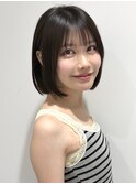 韓国ボブ暗め透明感カラー