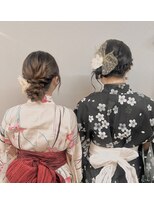 イロミ(irome)&nbsp;友達と一緒にヘアセット♪