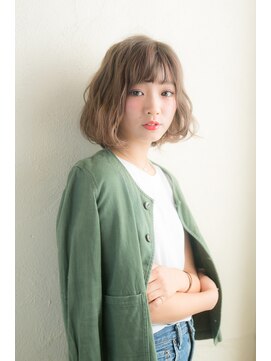 シャーベッツ(sherbets) 【sherbets】ミルクティーカラー波ウエーブボブ