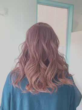 ワクヘアー(WaKu hair) ラベンダーピンクグラデーション/暖色系カラー