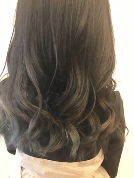 マシロ(masiro) ブルーブラック×裾カラー（グリーン）