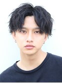 ツイストMIXパーマセンターパート