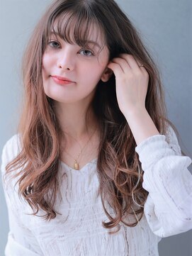 インセンス 二子玉川店(insence) 大人かわいい薄めバング/デジタルパーマ/ポイントブリーチ