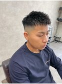 短髪×フェード×グラデーション