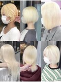 抜きっぱなしブロンドまとめ♪   ※ブリーチ後カラー無し