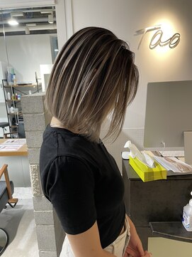 タオ 河原町(Tao) ボブとバレイヤージュ