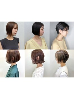 顔周りのデザインにこだわり、骨格や髪質を見極めてカット！あなたに似合うショートスタイルをご提案！