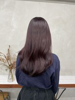 ニコ トウキョウ 渋谷(nico TOKYO)&nbsp;セミロング/レイヤーカット/顔まわりレイヤー/ワインレッド