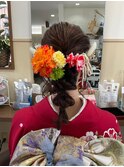 編みおろし 成人式 お呼ばれ ヘアセット
