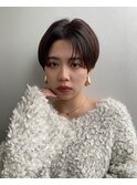 丸みショートシースルーバングくびれショートボブミニボブ